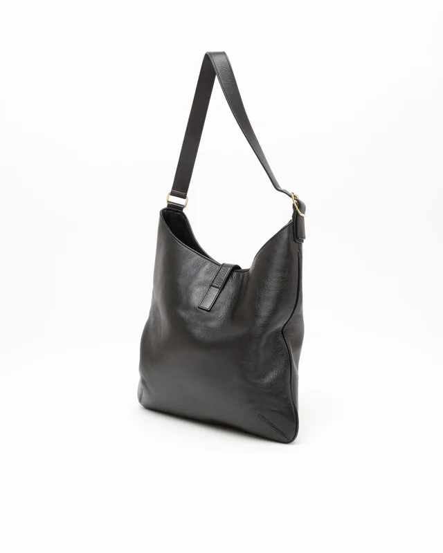 Saint Laurent Flat Hobo Bag in Leather from A Retro Tale, photo 3 of 10