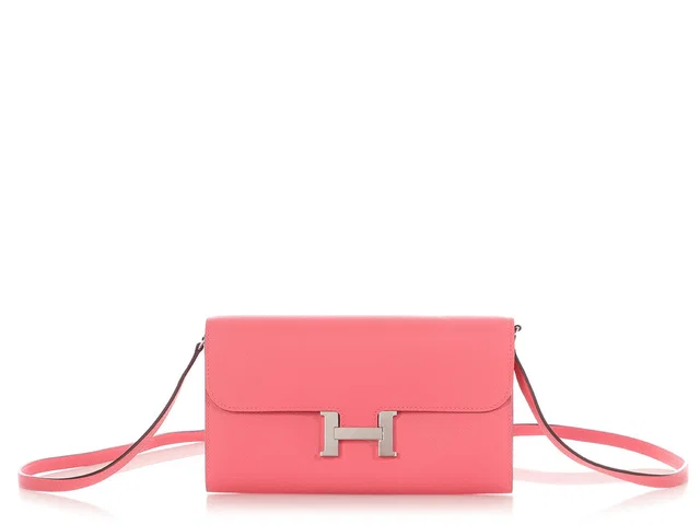 Hermès Rose Azalée Chèvre Constance to Go in Pink Goatskin from Ann's Fabulous Finds
