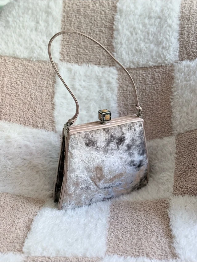 Judith Leiber Blush Pink Velvet Handbag Evening Clutch Rare Authentic Nwt in gold|pink Velvet from Poshmark
