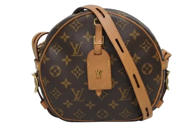 Louis Vuitton Boite Chapeau Soupre MM Shoulder Bag Monogram Brown Vachetta in Brown Coated canvas from The Reluxe