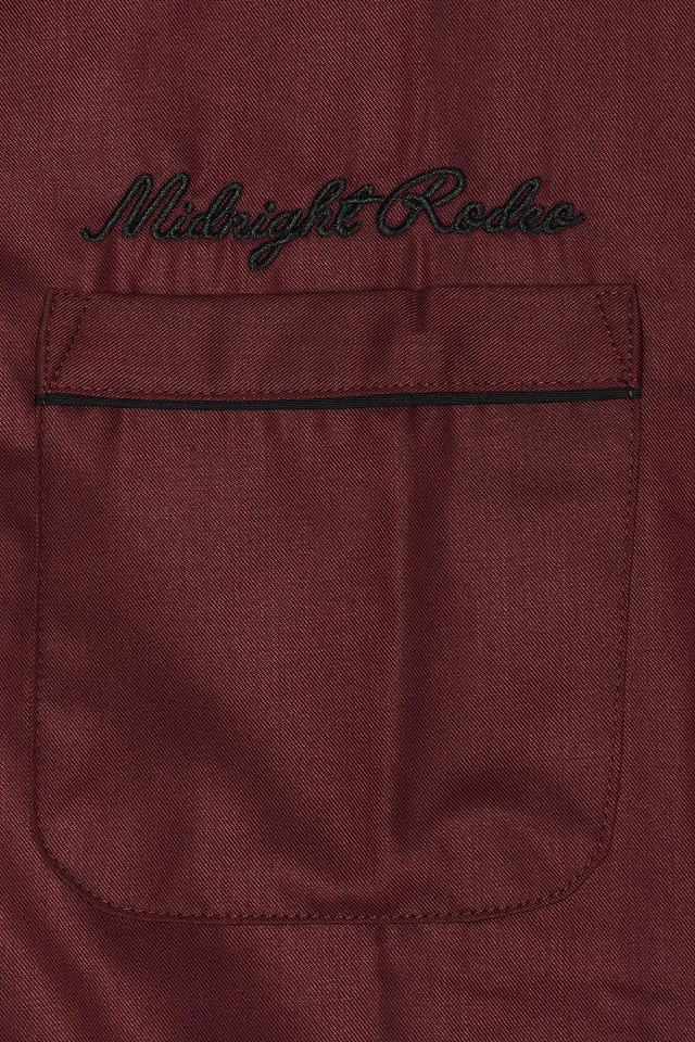 Midnight Rodeo Bowler Shirt in Cherry, photo 5 of 5 from REVOLVE (Canada)