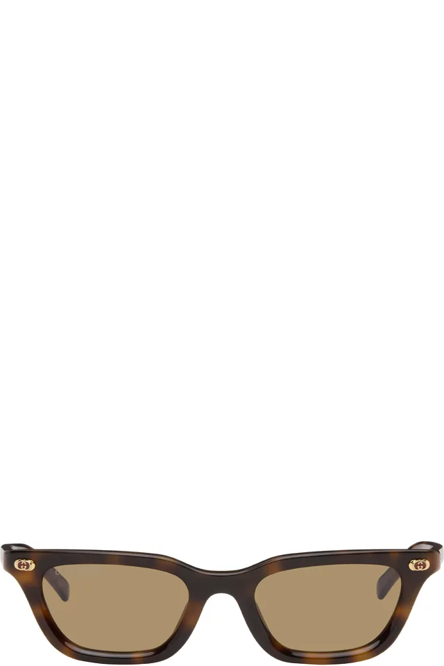 Brown Cat Eye Frame Sunglasses