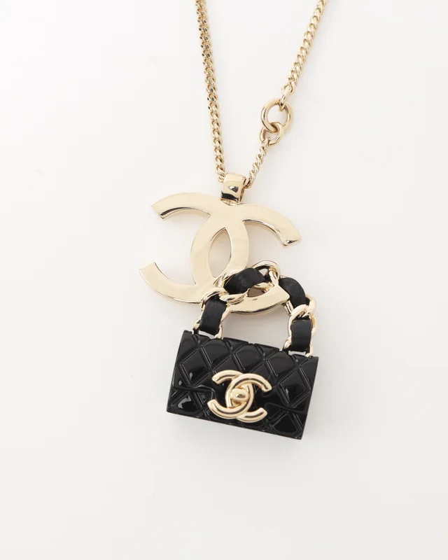 Chanel Flap Bag Pendant Full Set Necklace from A Retro Tale, photo 2 of 5