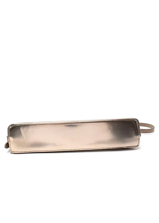 Brunello Cucinelli Bronze Metallic Shoulder Bag from HEWI