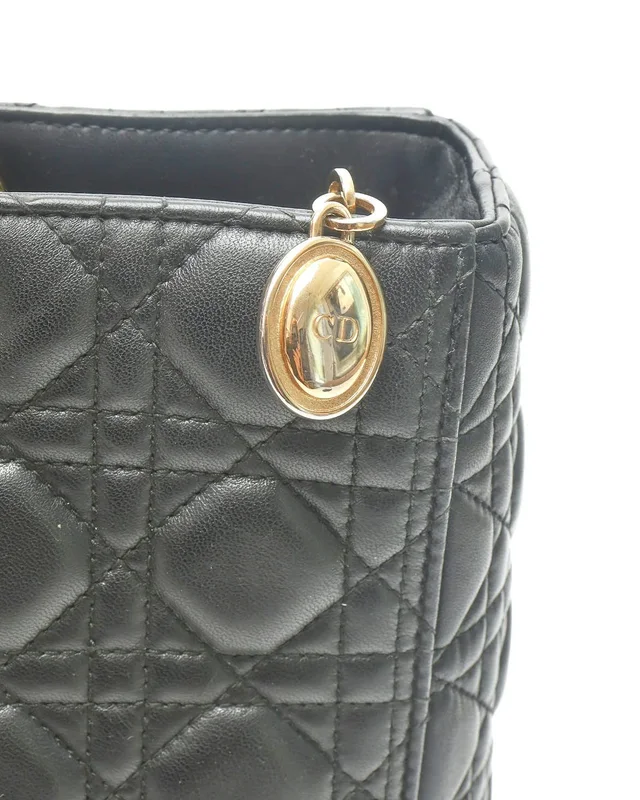 Large Lady Dior Tote Bag in Leather from A Retro Tale, photo 8 of 10