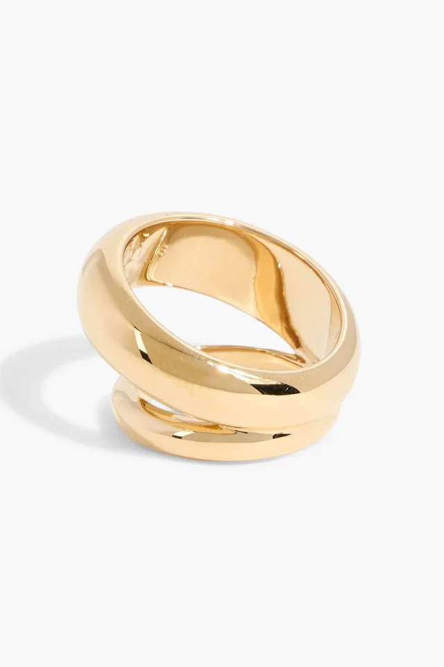 Valentino Garavani Sculptural Gold-Tone Ring, photo 2 of 6 from THE OUTNET