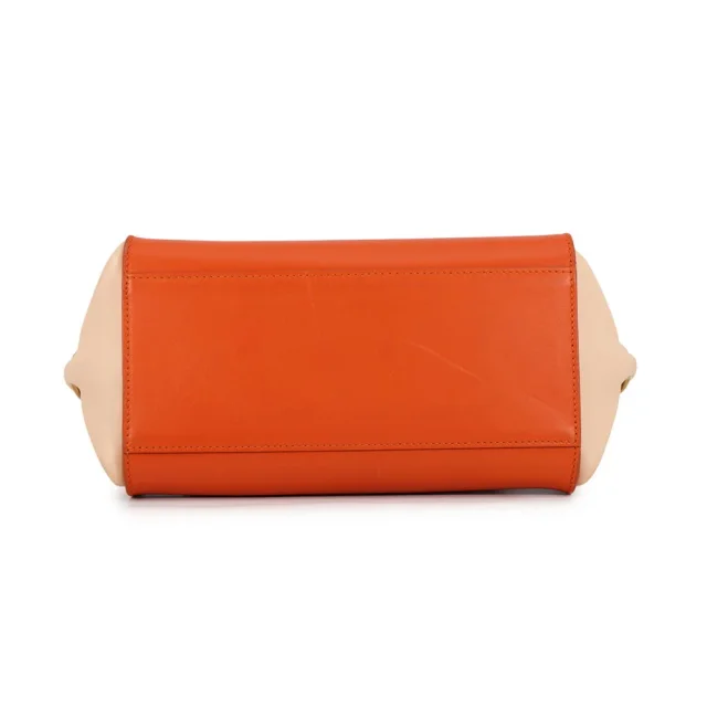 Ferragamo Sofia Gancini 2-way Bag Orange/Light Pink/WhiteFZ21 D570 Leather Size Small in Pink Leather from GALLERY RARE, photo 3 of 18