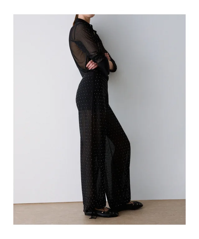 Liu Jo Strass Sheer Drawstring Pants, photo 7 of 9 from SENSER