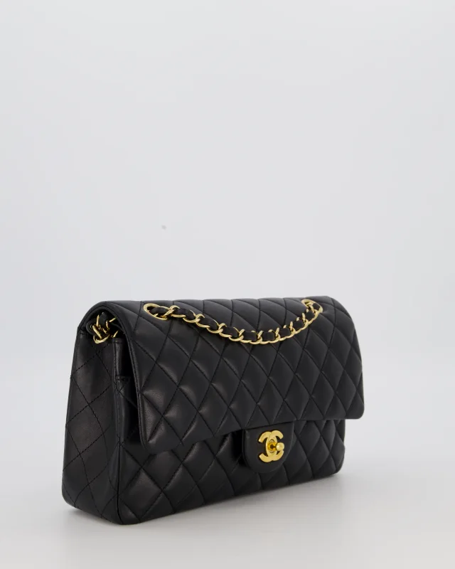 Chanel Medium Classic Double Flap Bag in Black Lambskin from Sellier, photo 3 of 19