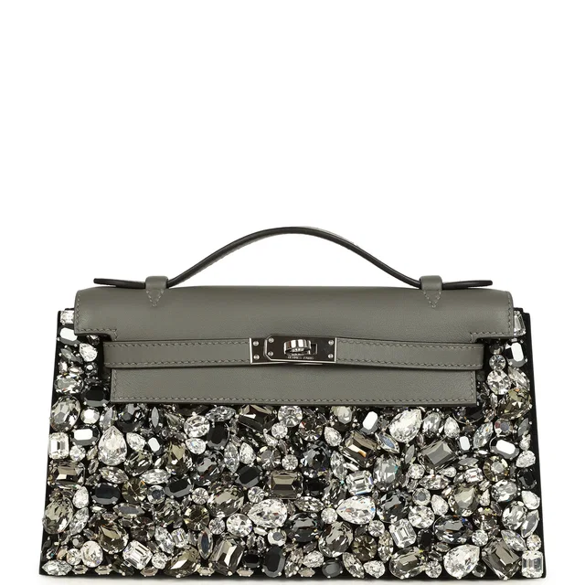 Bag Bestie x LeBag Paris Black Diamond Swarovski Crystal Cover in Black Suede from Madison Avenue Couture