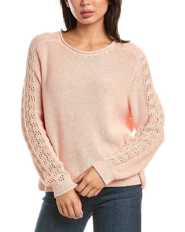 NIC+ZOE Crochet Crimpy Cord Sweater, image 1 of 1 from Gilt