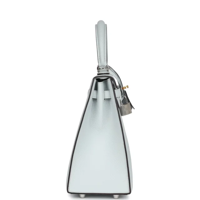 Hermès Kelly Sellier 25 Gris Platine Epsom Electrum Hardware in Grey Epsom leather from Madison Avenue Couture, photo 3 of 9