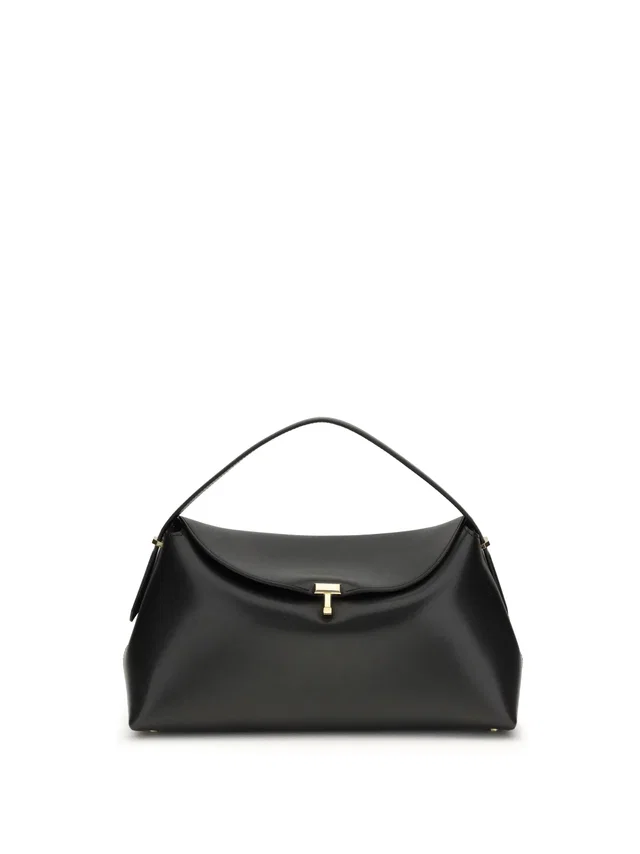 TOTEME Shoulder Bag — Black Calf Leather in Black Calfskin from HEWI