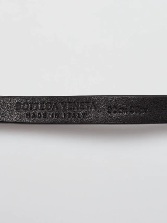 Bottega Veneta Black Smooth Leather Thin Belt Size 90/36 in Black Leather from Yoogis, photo 6 of 6
