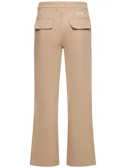 Honor the Gift Straight Trousers with Embroidery in 100% Cotton, photo 3 of 3 from LUISAVIAROMA