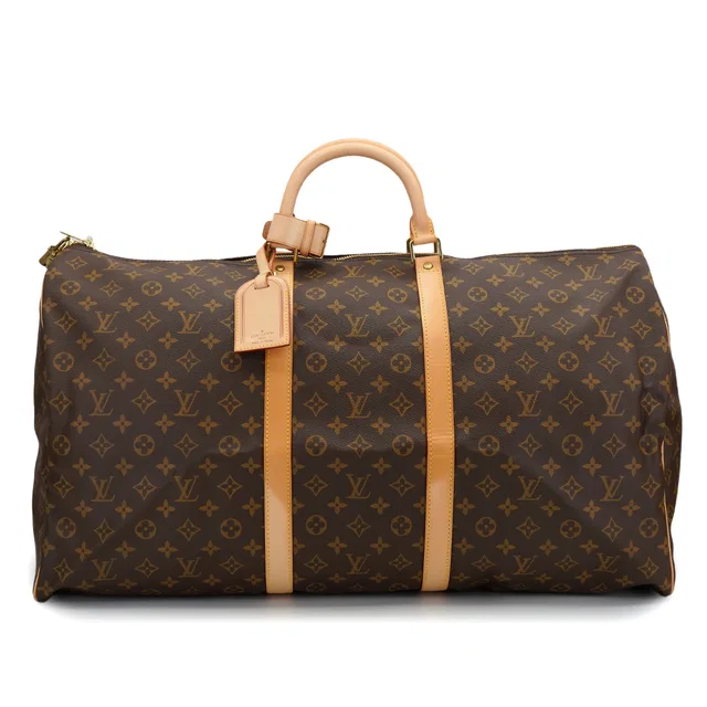 Louis Vuitton Monogram Keepall 60 Luggage Brown M41422 in Brown Coated canvas from Luxury Promise