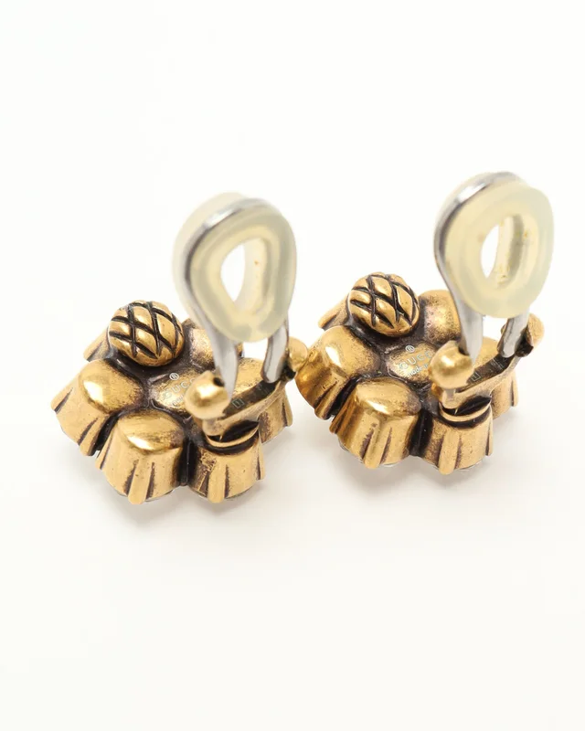 Gucci Flower Rhinestone Clip-on Earrings from A Retro Tale, photo 3 of 3