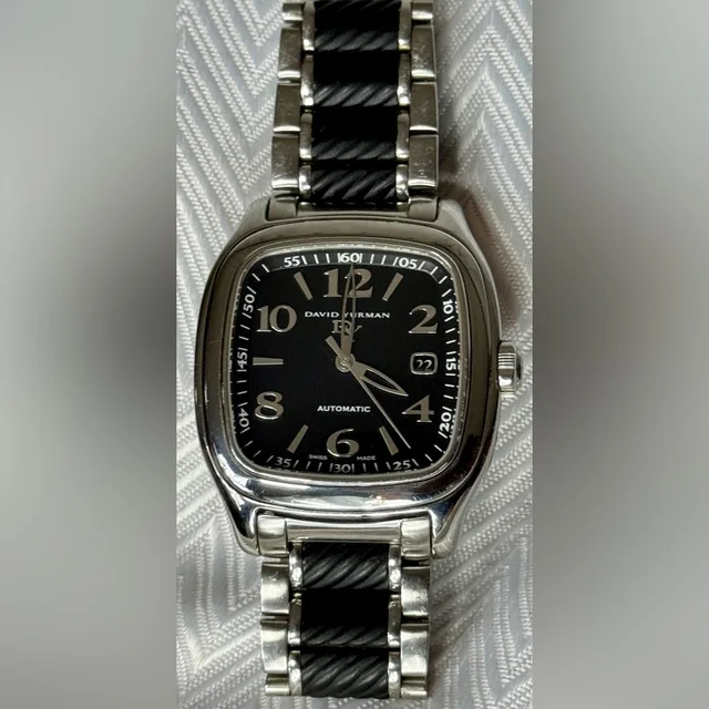 David Yurman Men’s Watch With Black Dial in silver|black|gray from Poshmark