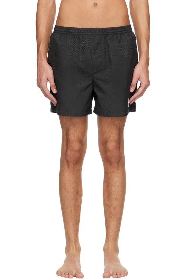 Casablanca Black Jacquard Swim Shorts, image 1 of 1 from SSENSE