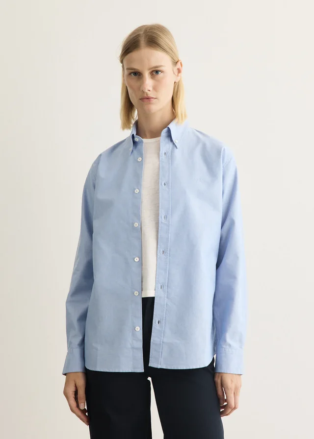 A.P.C. Kayla Button Down Shirt in Blue from Incu, photo 1 of 1