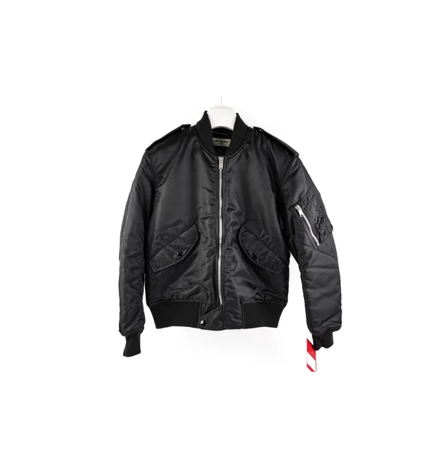 Saint Laurent Bomber Jacket Black Size 38 in Black from The Purse Affair