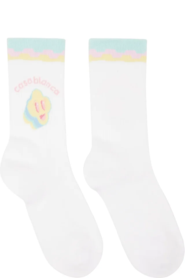 Casablanca White 'For The Love Of Dance' Socks from SSENSE, photo 1 of 1