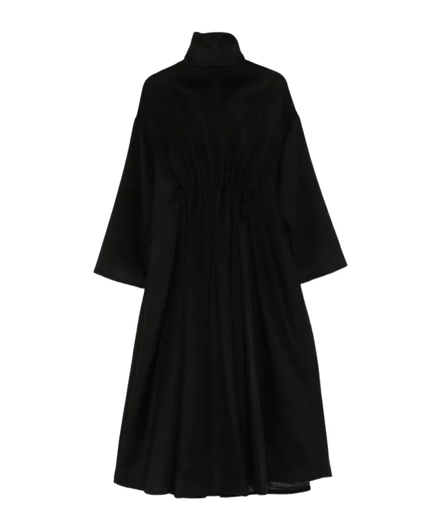 Emporio Armani ruched-waist high-neck coat, photo 2 of 4 from SENSER