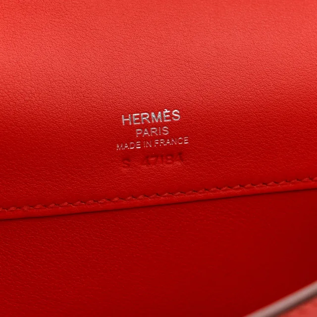 Hermès Swift Kelly Cut Clutch Pochette Capucine in Swift leather from FASHIONPHILE, photo 2 of 2