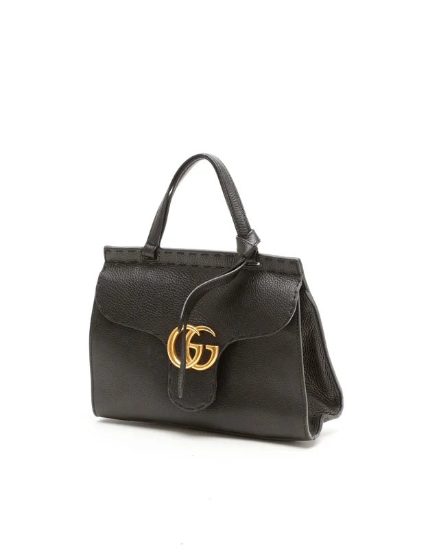Gucci Mini Marmont Top Handle Bag in Caviar leather from A Retro Tale, photo 2 of 8