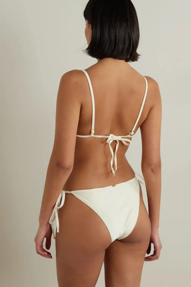 PatBO Side-Tie Bikini Briefs in White, photo 3 of 4 from THE OUTNET