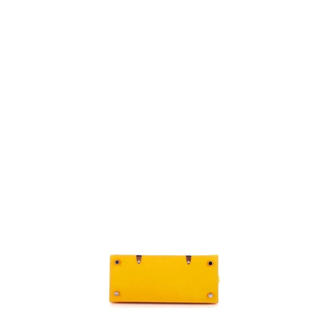 Goyard Structured Saigon Top Handle Bag Coated Canvas with Leather Mini in yellow Coated canvas from Rebag, photo 4 of 8