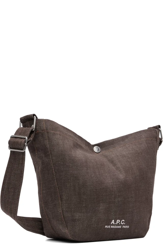 A.P.C. Brown Journal Small Satchel, photo 2 of 4 from SSENSE