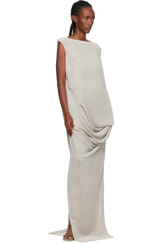 Rick Owens Off-White Concordians Nouveau Maxi Dress, photo 4 of 4 from SSENSE