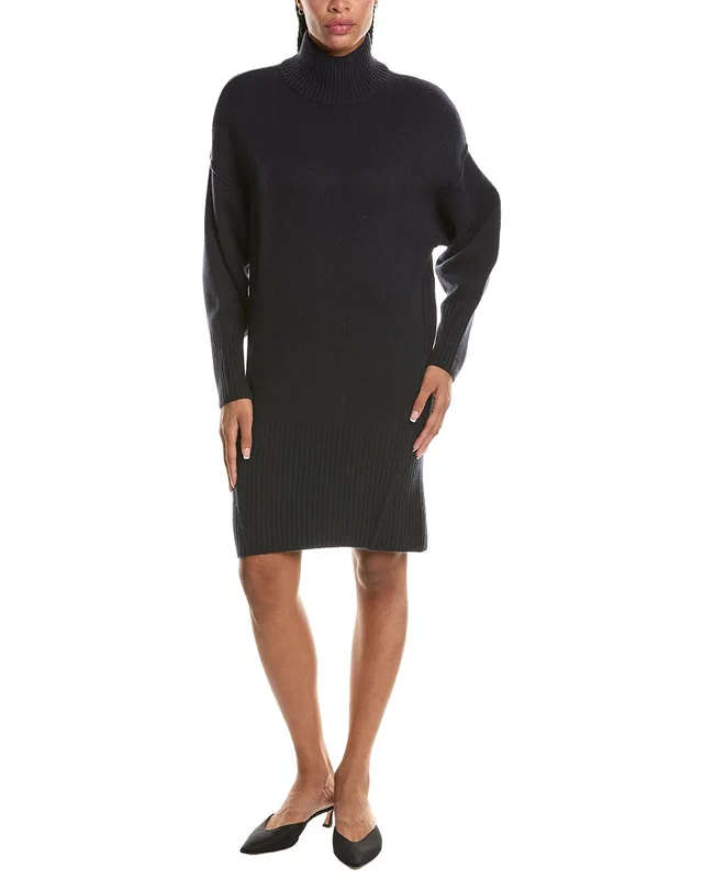 N.PEAL Mock Neck 100% Cashmere Sweater Dress, image 1 of 1 from Rue La La