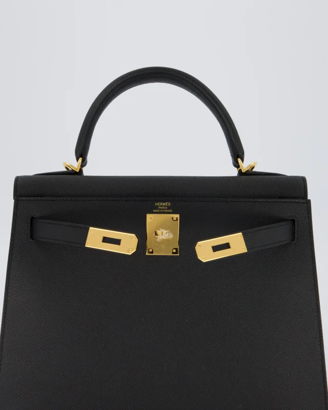 Hermès Kelly 28 Sellier Bag in Black Epsom leather from Sellier, photo 17 of 23
