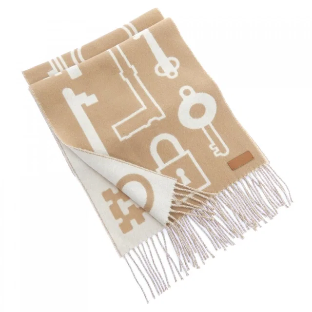 Hermès Kazak Keys Collection Scarf in Cashmere from The Reluxe