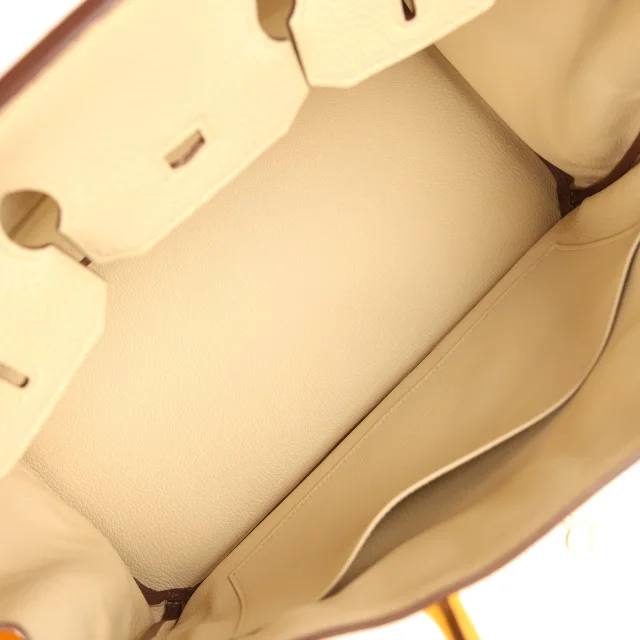 Hermès Special Order (HSS) Birkin 35 Soleil, Parchemin Togo Palladium Hardware in Togo leather from Madison Avenue Couture, photo 8 of 9