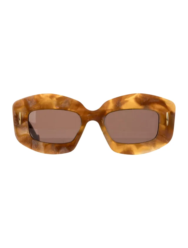 Loewe Oversize Tinted Sunglasses in brown|red from The RealReal