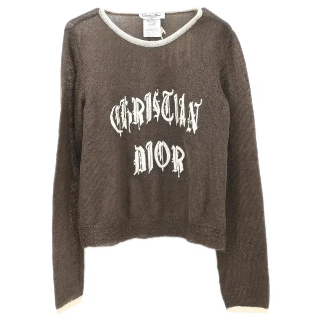 Dior 2002 Sweater Brown #44 in Brown Wool from AMORE Vintage Tokyo