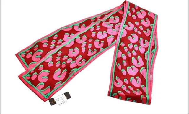 Louis Vuitton Leopard Print Silk Scarf in Silk from The Reluxe