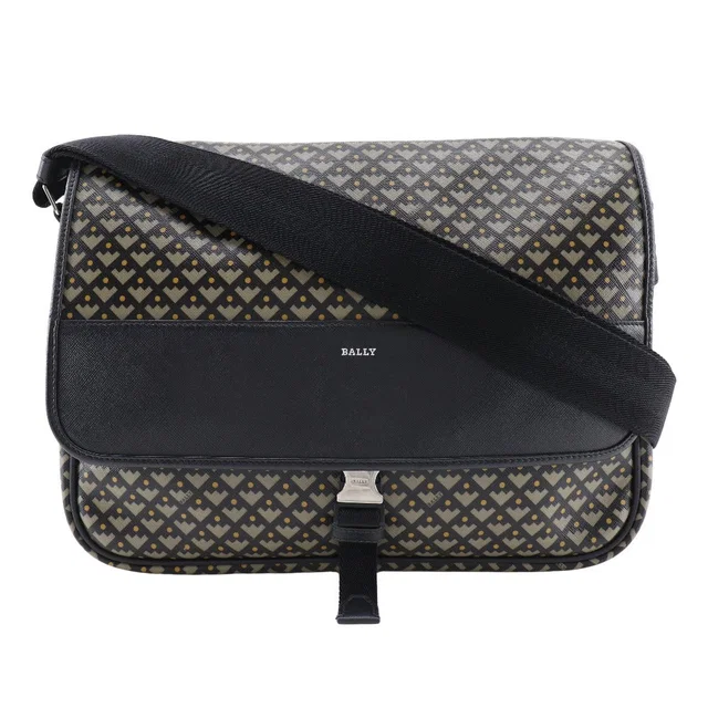Bally PVC Shoulder Bag Black in Black Canvas from LuxUness