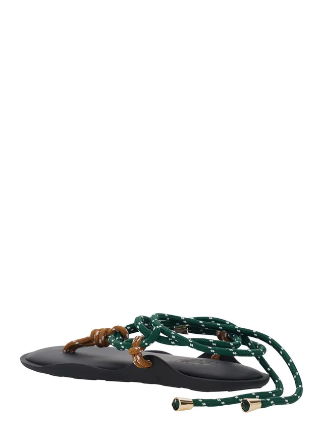 FLOWZE 'Flo' Multicolor Sandals with Straps and Ankle Strap in Leather Women in Multicolor 50% Rubber 20% Leather 15% Polyurethane 15% Polyester 10% Cellulose, photo 6 of 8 from Gaudenzi Boutique