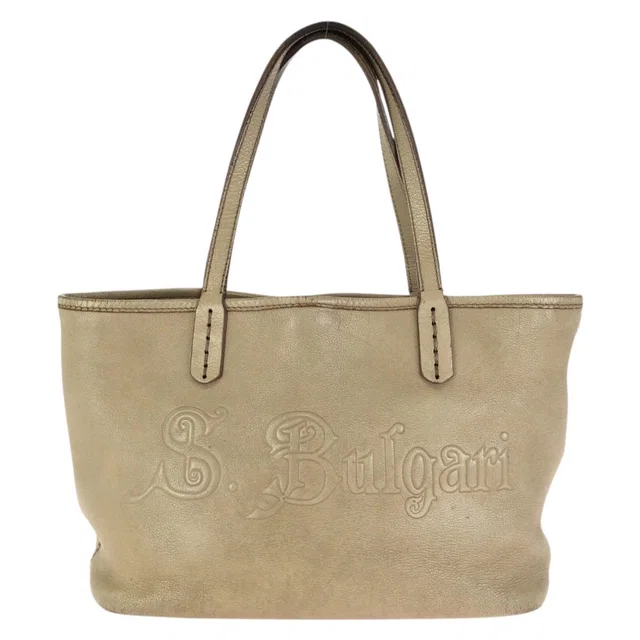 Bvlgari Collezione Leather Tote Bag in Leather from LuxUness