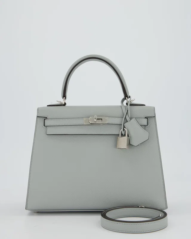 Hermès Kelly 25 Sellier Bag in Blue Epsom leather from Sellier