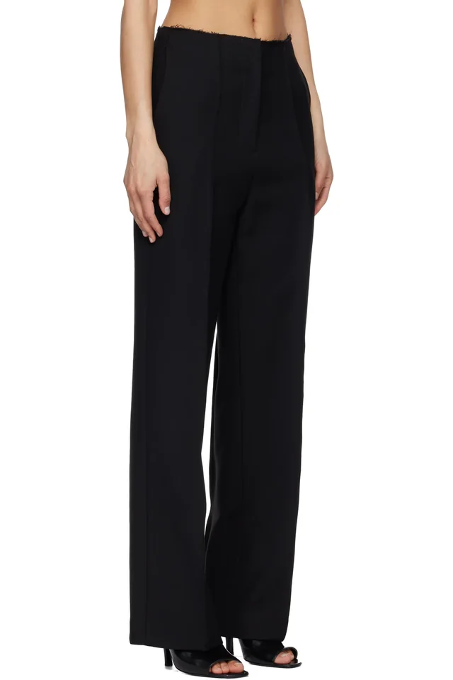 Entire Studios Black Zerobound Trousers, photo 2 of 4 from SSENSE