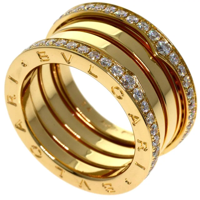 Bvlgari B.zero1 Edge Diamond Band 54 Ring 18k Yellow Gold in Yellow from The Reluxe