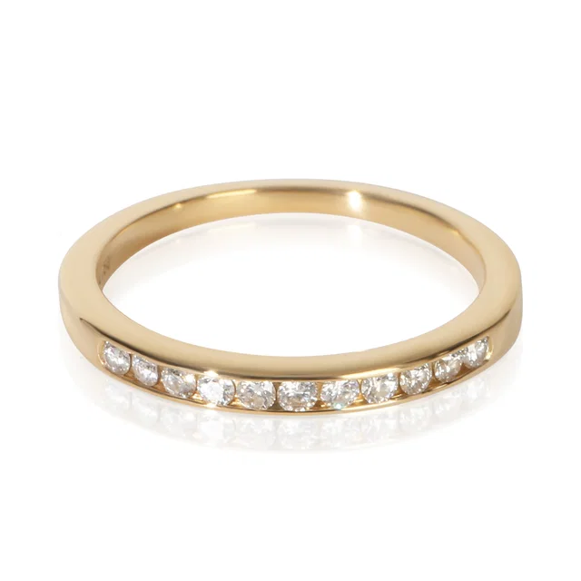 Tiffany & Co. Yellow Gold Diamond Vintage Channel Set Band 18k in Yellow from HEWI