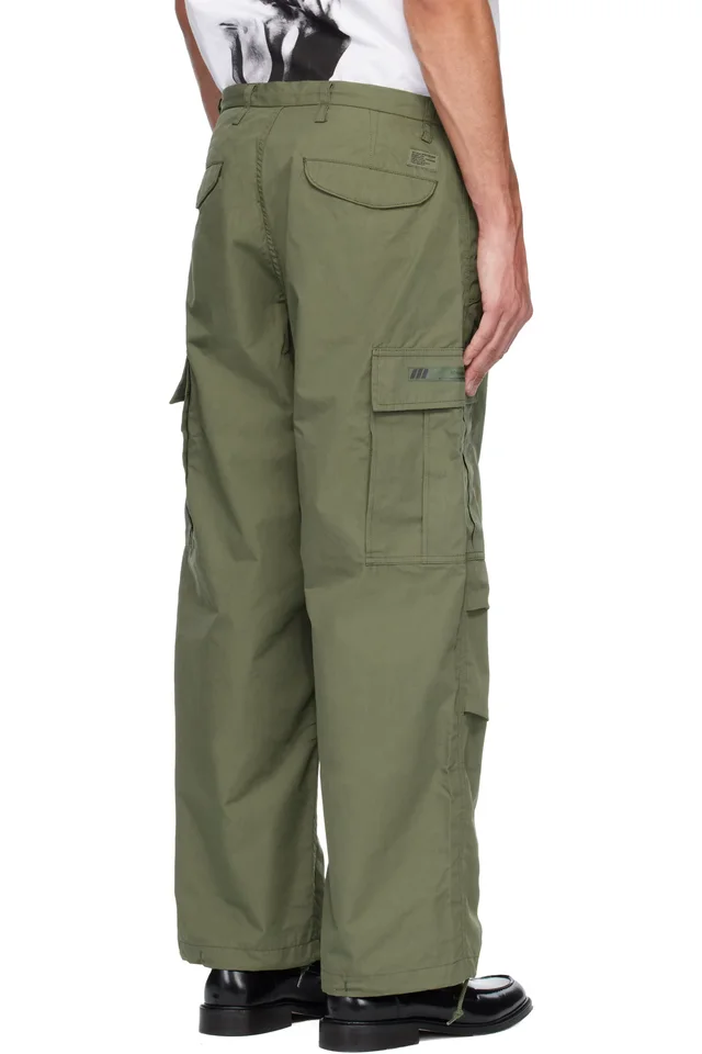 WTAPS Khaki Nyco Weather Cargo Pants, photo 3 of 4 from SSENSE