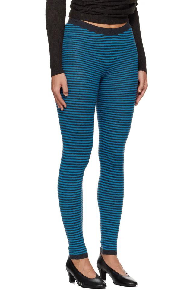 Paloma Wool Blue Porta Leggings, photo 2 of 4 from SSENSE