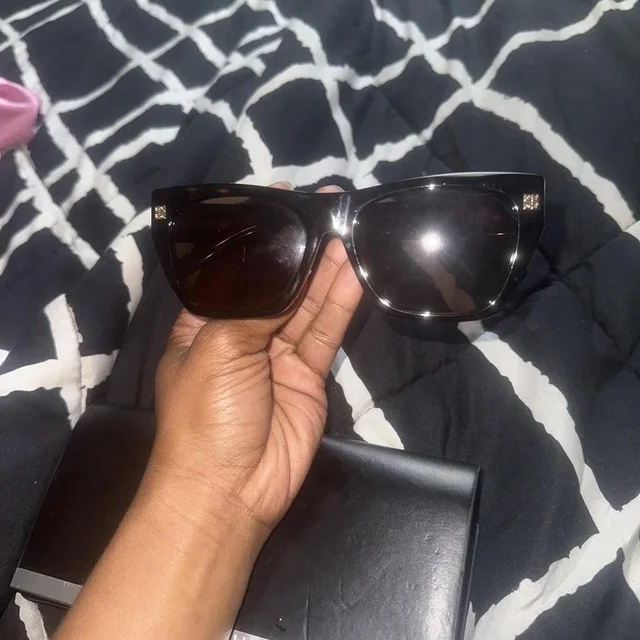 Givenchy Women's Sunglasses - Brown/Black in brown|black|red from Depop, photo 1 of 1